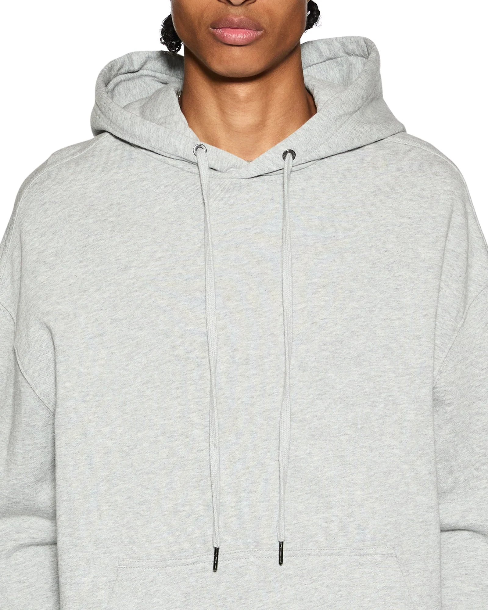 4 X 4 BIGGIE HOODIE GREY MARLE - Image 4
