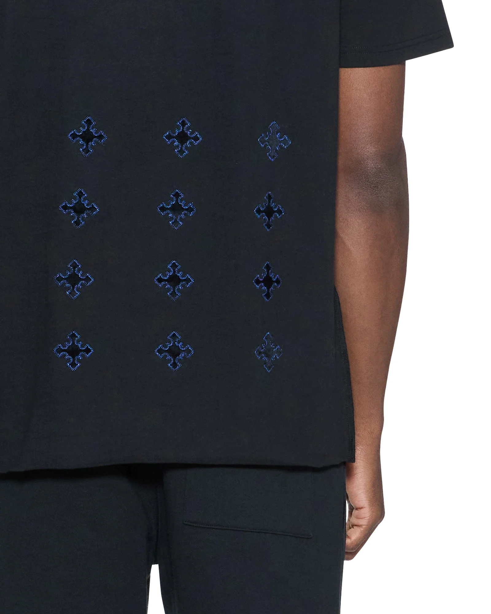 4X4 PAISE BIGGIE SS TEE COBALT BLACK - Image 4